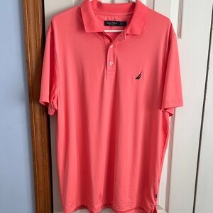 Nautica Men's Vibrant Pink Polo Shirt
